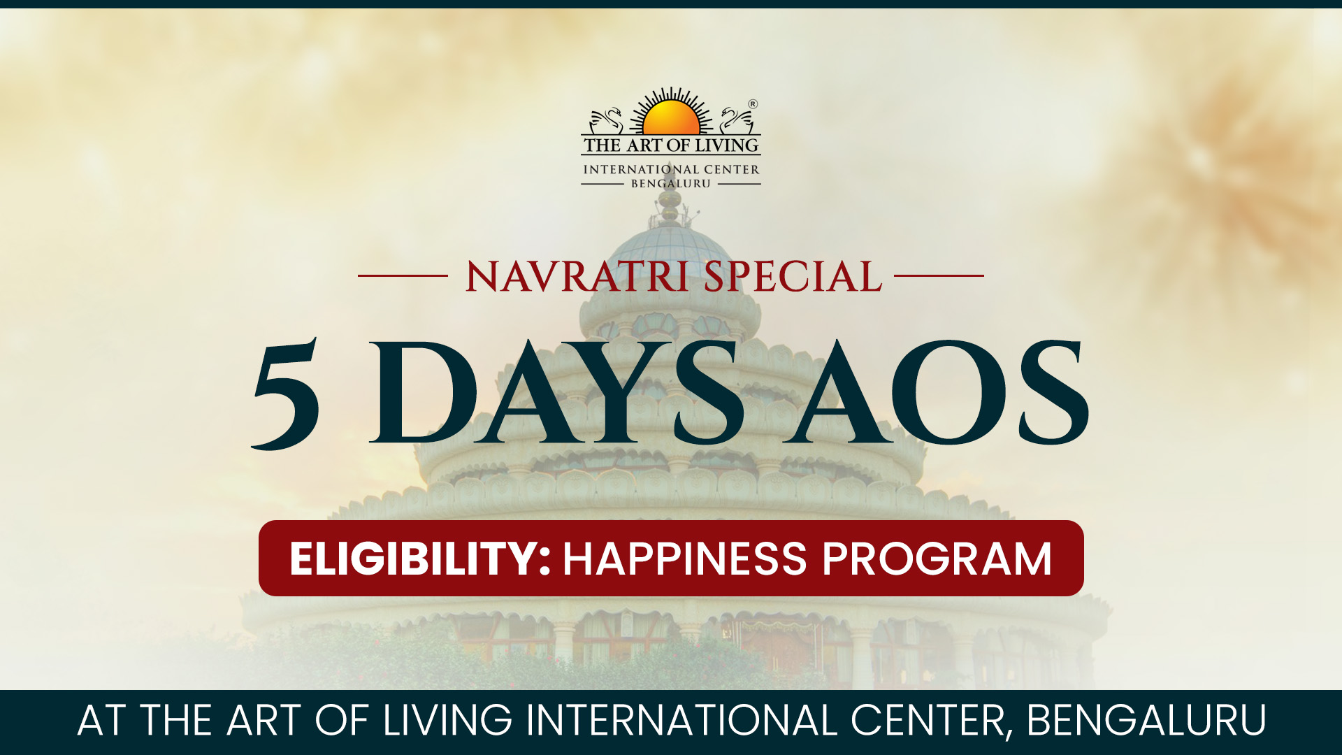 Navratri Special 5 Days AOS for Internationals (11 - 20 October, 2026)